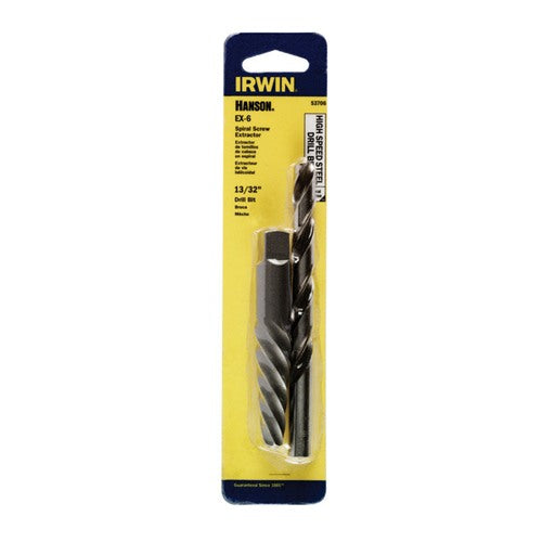 Irwin Hanson 19/64 in. X 13/32 in. D High Speed Steel Drill Bit Extractor Set 7 in. 1 pc