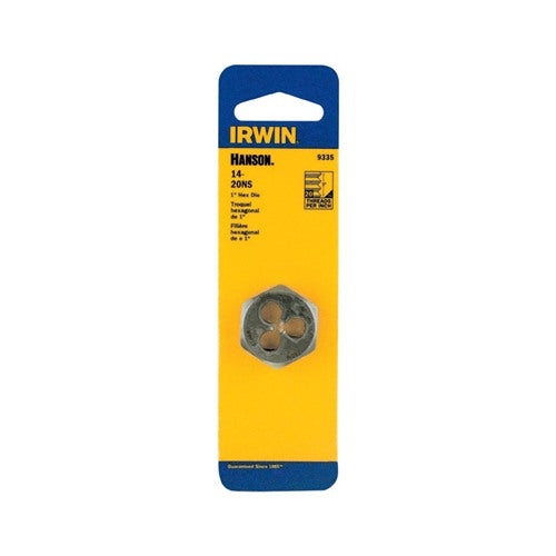 Irwin Hanson SAE 14-20 Hexagon Machine Screw Die