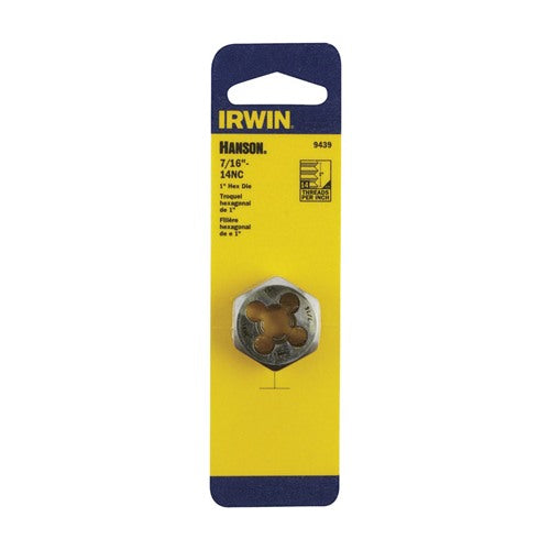 Irwin Hanson SAE 7/16 in. Hexagon Die