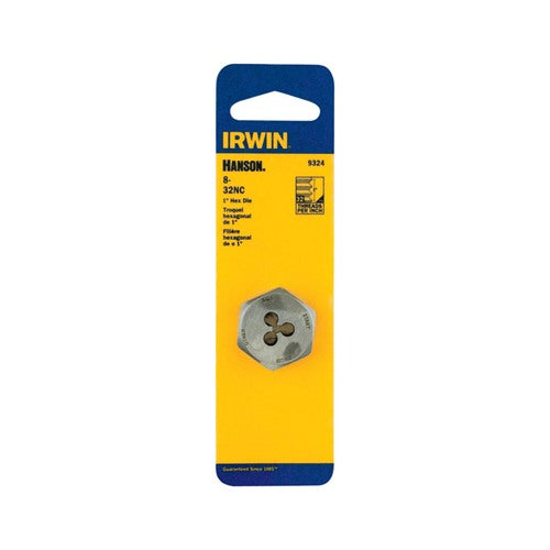Irwin Hanson SAE 8-32 Hexagon Die
