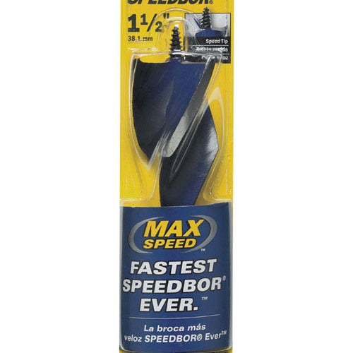 IRWIN Speedbor 1-1/2 in. X 6 in. L Carbon Steel Wood Boring Bit Quick-Change Hex Shank 1 pc