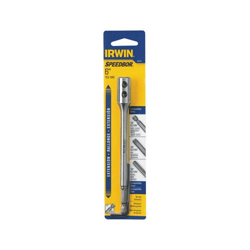 Irwin Speedbor 6 in. Steel Wood Boring Bit Extension 1/4 in. Quick-Change Hex Shank 1 pc
