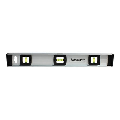 Johnson 18 in. Aluminum I-Beam Level 3 vial