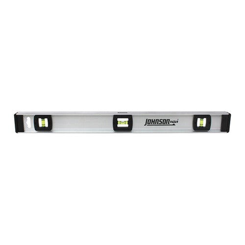 Johnson 24 in. Aluminum I-Beam Level 3 vial