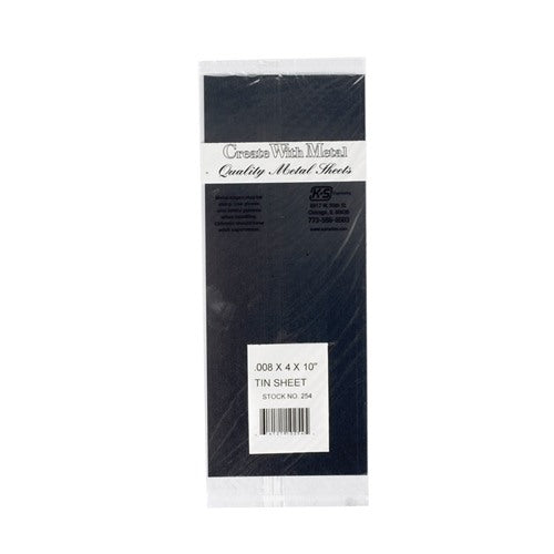 K&S 0.008 in. X 4 in. W X 10 in. L Tin Sheet Metal
