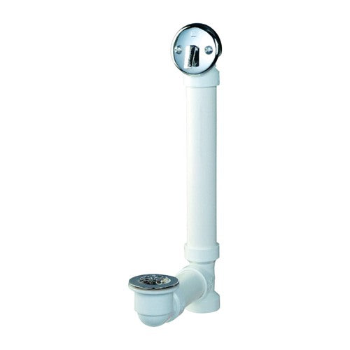 Keeney 1-1/2 in. D Chrome Plastic Triplever Bath Drain