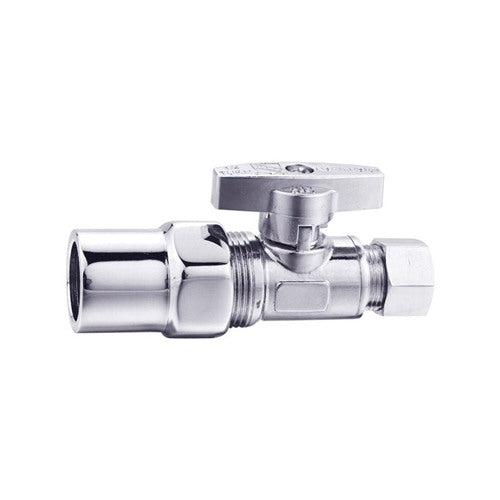 Keeney CPVC Compression Brass Straight Stop Valve