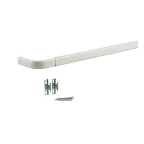 Kenney White Traditional/Transitional Curtain Rod 18 in. L X 28 in. L