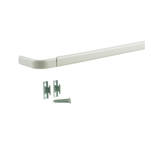 Kenney White Traditional/Transitional Curtain Rod 28 in. L X 48 in. L