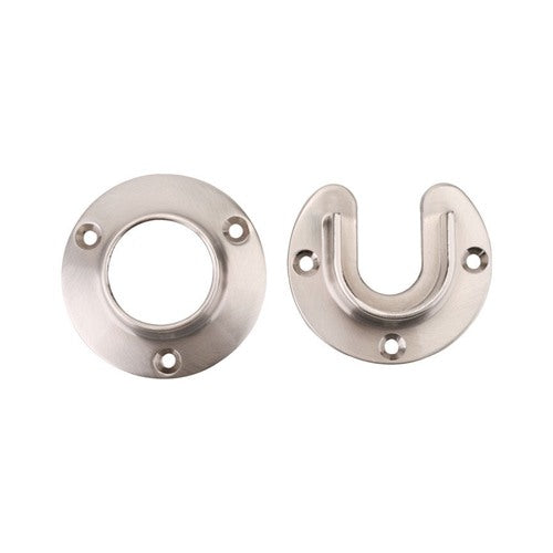 Knape & Vogt Pro HD 6-1/2 in. L X 1-5/16 in. D Brushed Nickel Steel Rod Socket