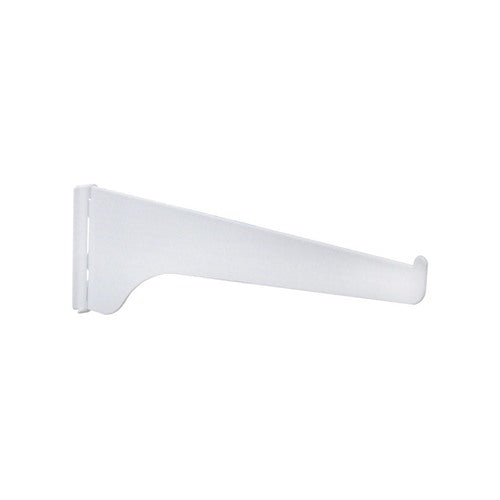 Knape & Vogt White Steel Regular Duty Bracket 16 Ga. 8 in. L 160 lb