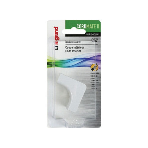 Legrand CordMate II 1.5 in. L Inside Elbow 1 pk