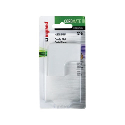 Legrand CordMate II 2 in. L Flat Elbow 1 pk