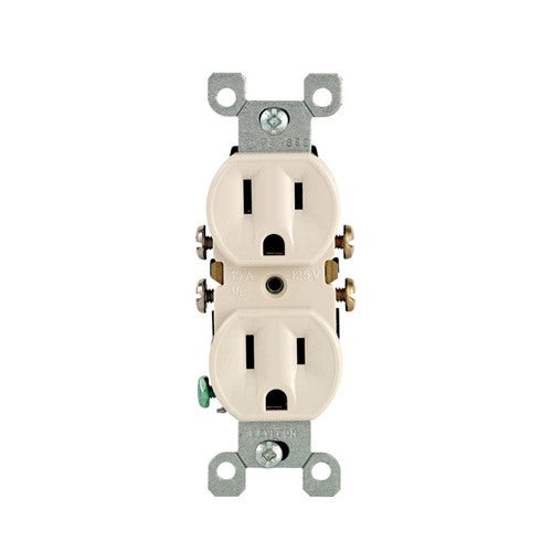 Leviton 15 amps 125 V Light Almond Outlet 5-15R 10 pk