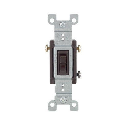 Leviton 15 amps Toggle Switch Brown 1 pk