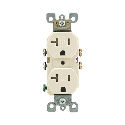 Leviton 20 amps 125 V Duplex Light Almond Tamper Resistant Outlet 5-20R 1 pk