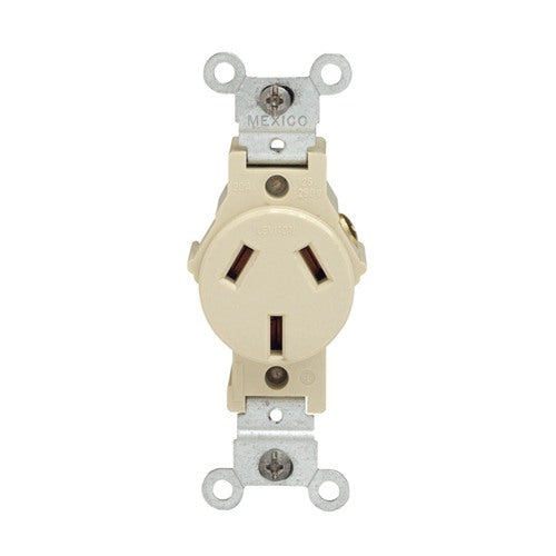 Leviton 20 amps 125 V Ivory Outlet 10-20R 1 pk