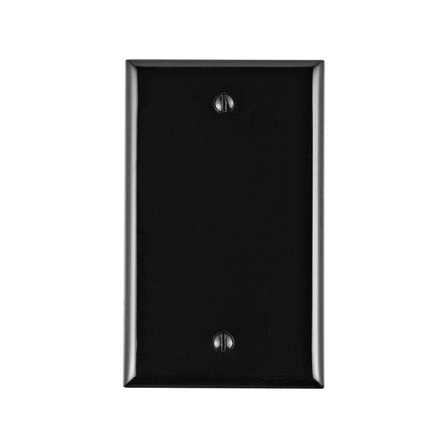 Leviton Black 1 gang Nylon Blank Wall Plate 1 pk