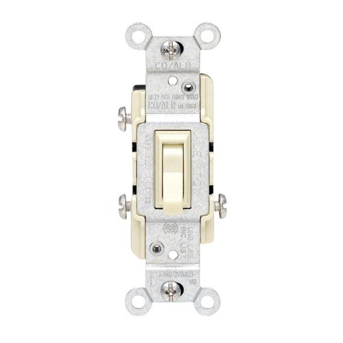 Leviton CO/ALR 15 amps Toggle Switch Ivory 1 pk