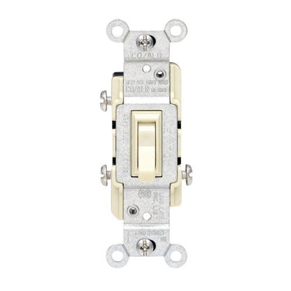Leviton CO/ALR 15 amps Toggle Switch Ivory 1 pk