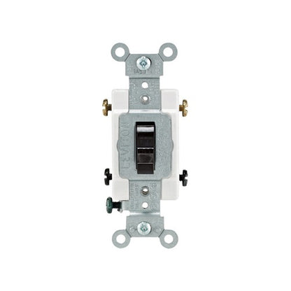 Leviton Commercial 20 amps Toggle Switch Brown 1 pk
