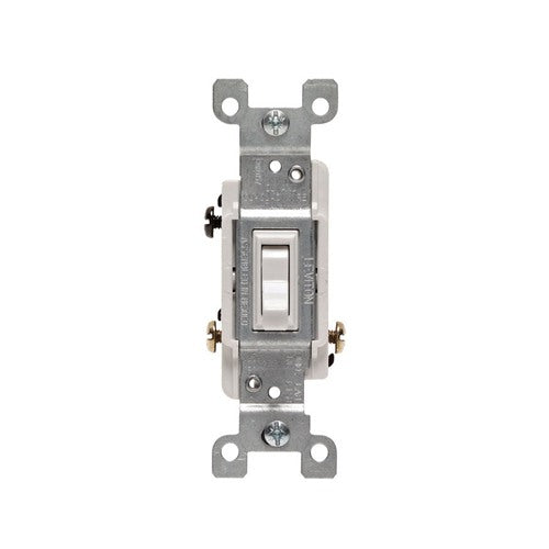 Leviton CSA 15 amps Toggle Switch White 1 pk