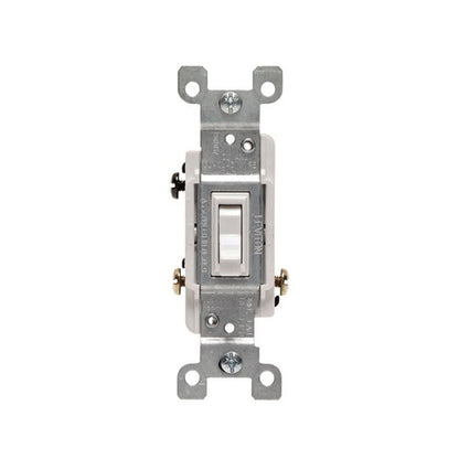 Leviton CSA 15 amps Toggle Switch White 1 pk