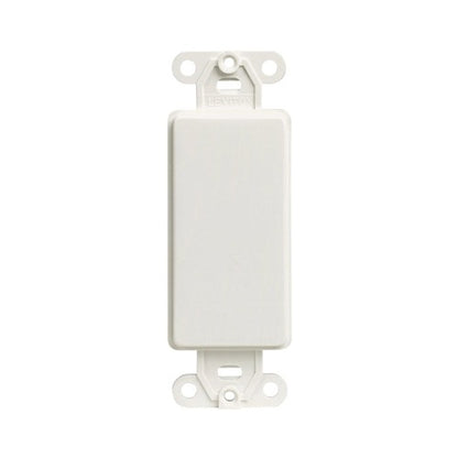 Leviton Decora White 1 gang Plastic Blank Wall Plate 1 pk