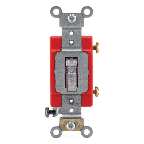 Leviton Industrial 20 amps Toggle Switch Clear 1 pk
