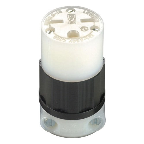 Leviton Industrial Nylon Grounding Connector 6-15R 18-10 AWG 2 Pole 3 Wire
