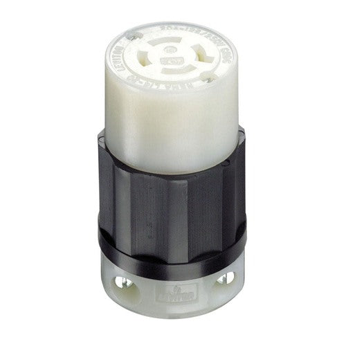 Leviton Industrial Nylon Grounding Locking Connector L14-20R 14-10 AWG 3 Pole 4 Wire