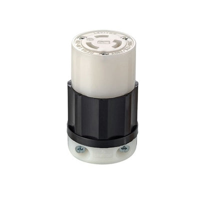 Leviton Industrial Nylon Non-Grounding Locking Connector L10-20R 16-10 AWG 3 Pole 3 Wire