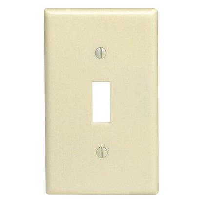 Leviton Ivory 1 gang Thermoset Plastic Toggle Wall Plate 10 pc