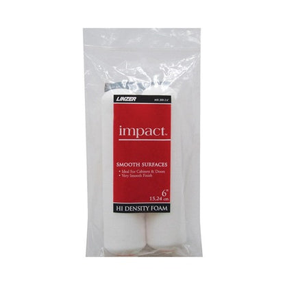 Linzer Impact Foam 6 in. W Mini Paint Roller Cover 2 pk