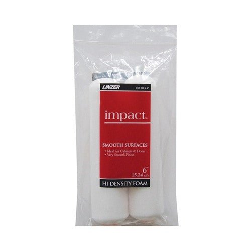 Linzer Impact Foam 6 in. W Mini Paint Roller Cover 2 pk