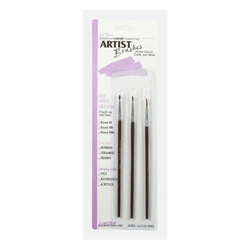 Linzer No. 000/00/0 Assorted Artist Paint Brush Set