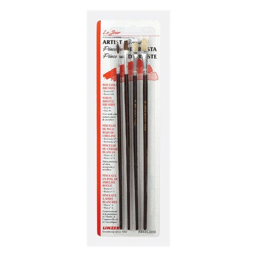 Linzer No. 1/4/8 in. Assorted Artist Paint Brush Set