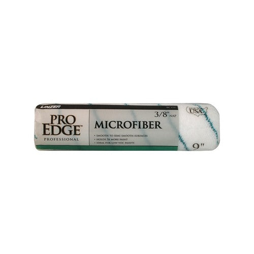 Linzer Pro Edge Microfiber 9 in. W X 3/8 in. Regular Paint Roller Cover 1 pk