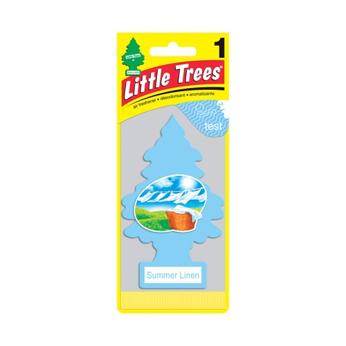 Little Trees Summer Linen Scent Car Air Freshener Solid 1 pk