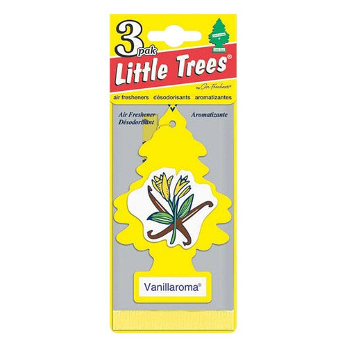Little Trees Vanillaroma Scent Car Air Freshener Solid 3 pk