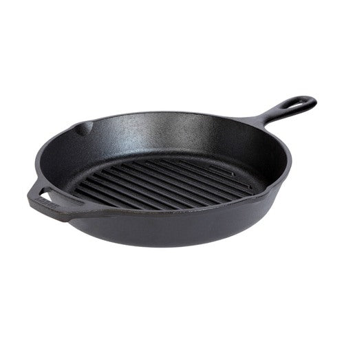 Lodge Cast Iron Grill Pan 10-1/4 in. Black