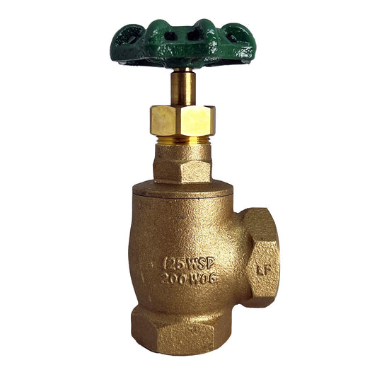 SupplyTie lead-free bronze FIP angle valve with handwheel, 947404LF