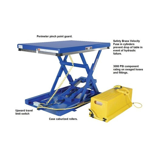 Low Profile Scissors Table