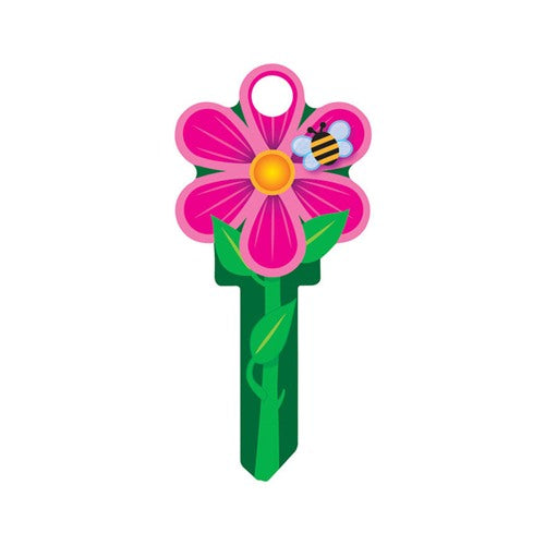 Lucky Line Key Shapes Flower House Key Blank Single For Schlage Multicolored