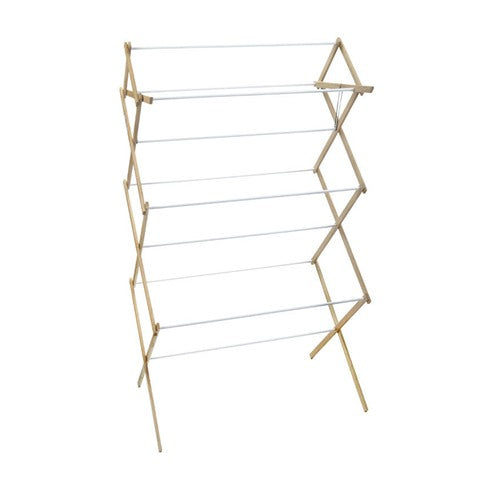 Madison Mill 52.5 in. H X 29.5 in. W X 18.25 in. D Wood Accordian Collapsible Clothes Drying Rack