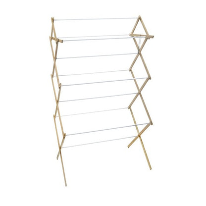 Madison Mill 52.5 in. H X 29.5 in. W X 18.25 in. D Wood Accordian Collapsible Clothes Drying Rack