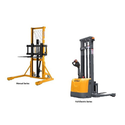 Manual, Semi-Electric & Full Electric Fixed Leg & Straddle Stacker