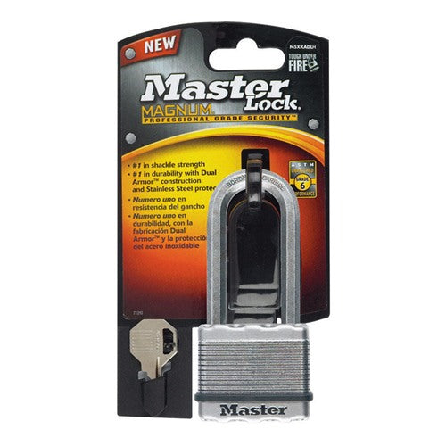 Master Lock 1-7/16 in. H X 2 in. W X 13/16 in. L Steel 4-Pin Cylinder Weather-Resistant Padlock