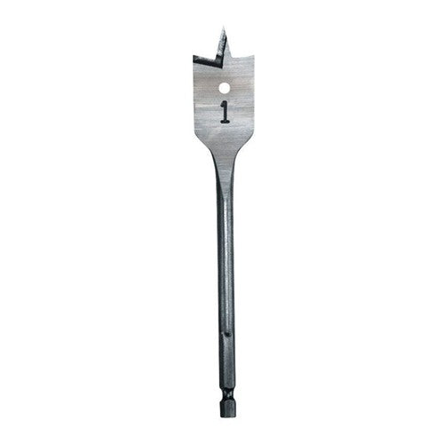 Milwaukee 5/8 in. X 6 in. L Heat-Treated Steel Flat Boring Drill Bit Quick-Change Hex Shank 1 pc