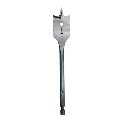 Milwaukee 5/8 in. X 6 in. L Heat-Treated Steel Flat Boring Drill Bit Quick-Change Hex Shank 1 pc